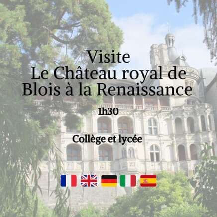 Visit Le Château royal de Blois à la Renaissance. 1h30. Collège et lycée. Français, anglais, allemand, italien, espagnol.